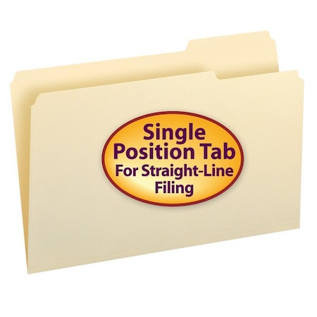 Smead Folder, File, Lgl, 1/3 Rt, Mla Pk SMD15333